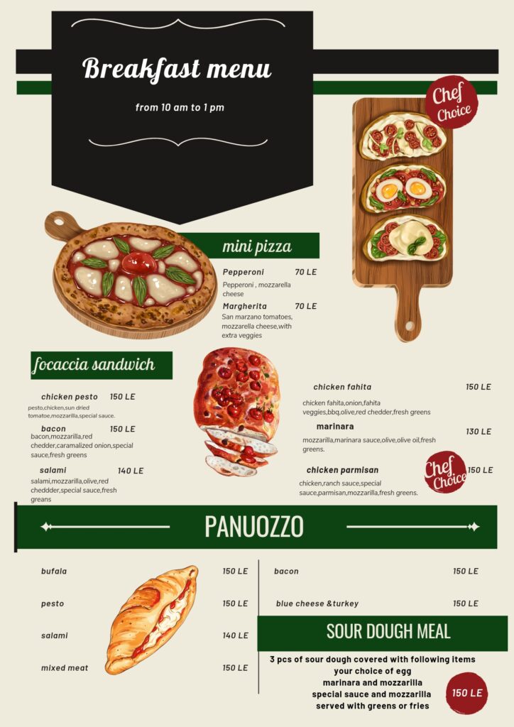 منيو فطار بنتولا